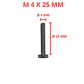 Perno Hexagonal M4 X 25mm Acero Inoxidable, Pack 25 Unidades - Miniatura 1