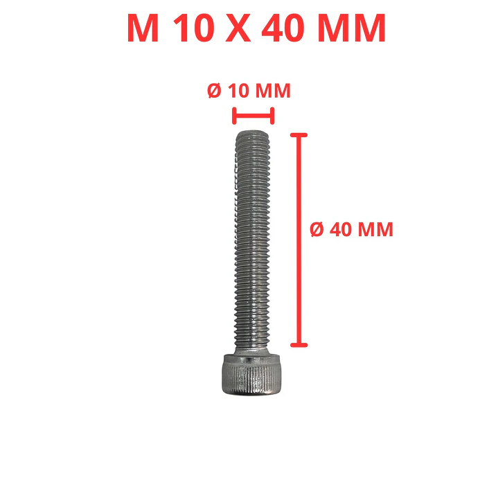 Perno Parker M10 X 40mm Acero Inoxidable, Pack 100 Unidades 1
