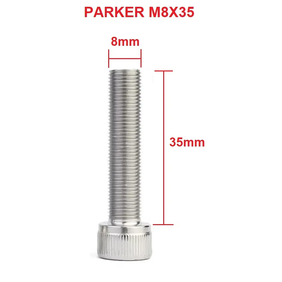 Perno Parker M8 X 35mm Acero Inoxidable, Pack 100 Unidades 1