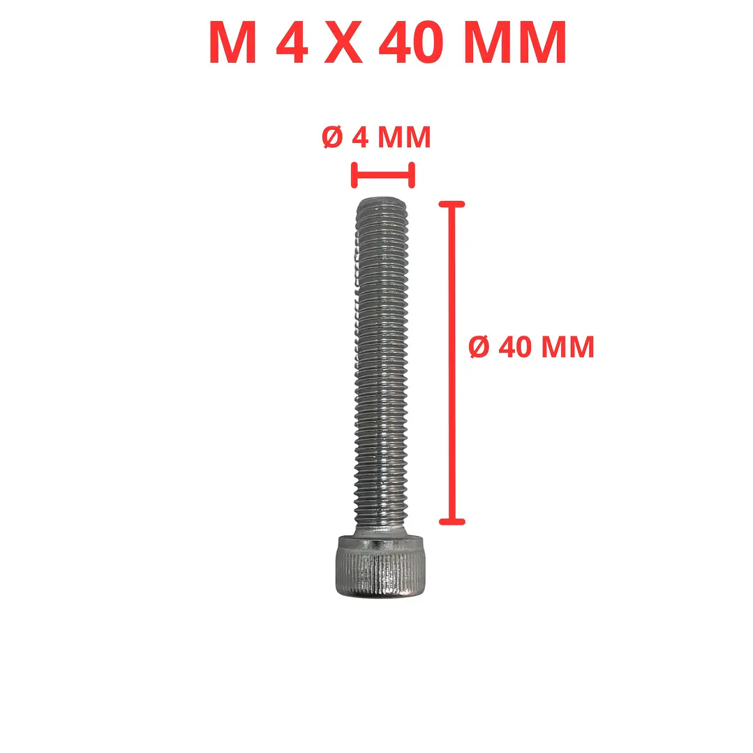 Perno Parker M4 X 40mm Acero Inoxidable, Pack 25 Unidades 1