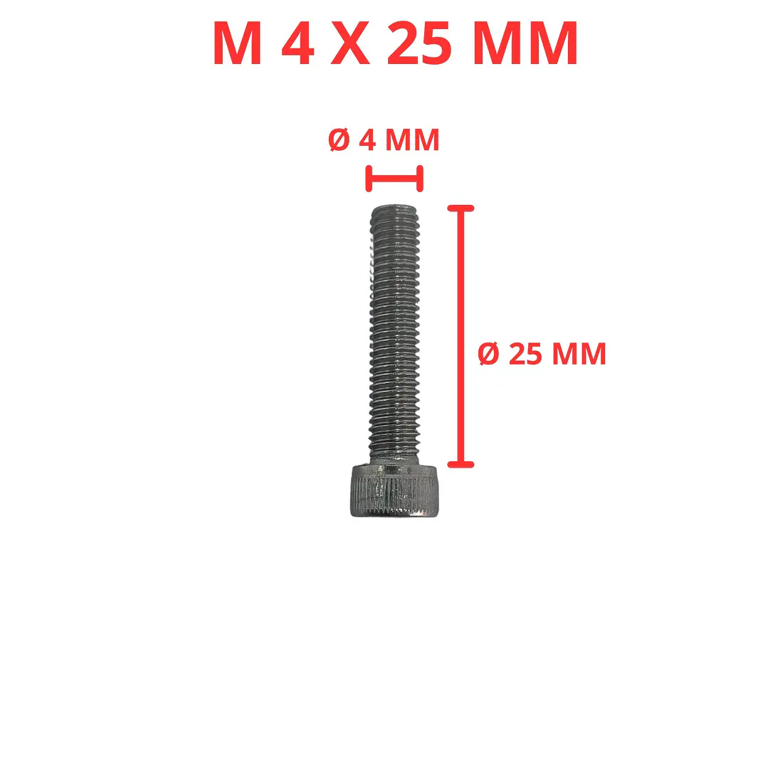 Perno Parker M4 X 25mm Acero Inoxidable, Pack 100 Unidades 1