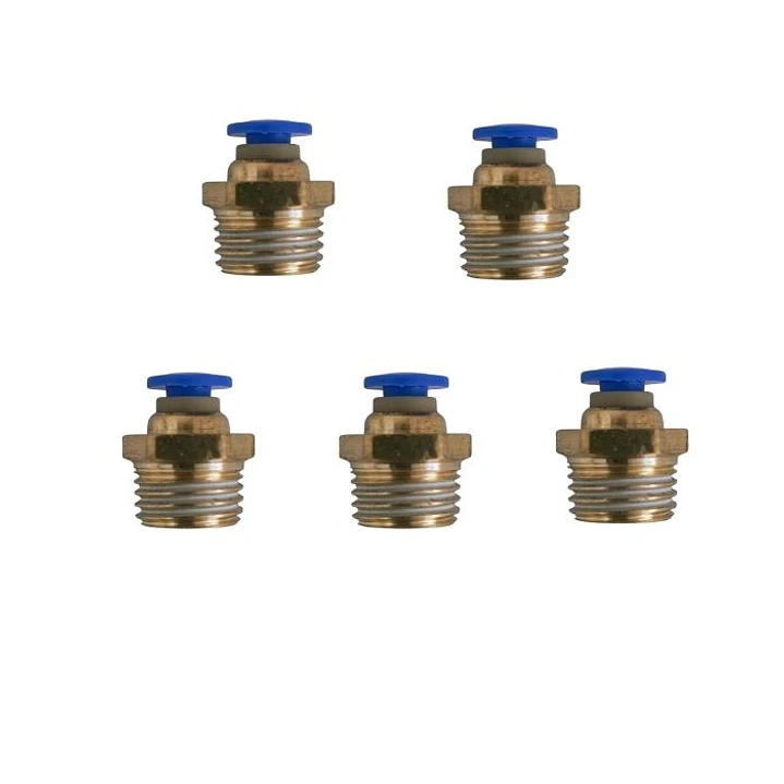 Conector Recto Hilo 1/4 X 4mm Neumático Pack 5 Unidades 1