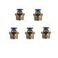 Conector Recto Hilo 1/4 X 4mm Neumático Pack 5 Unidades - Miniatura 1
