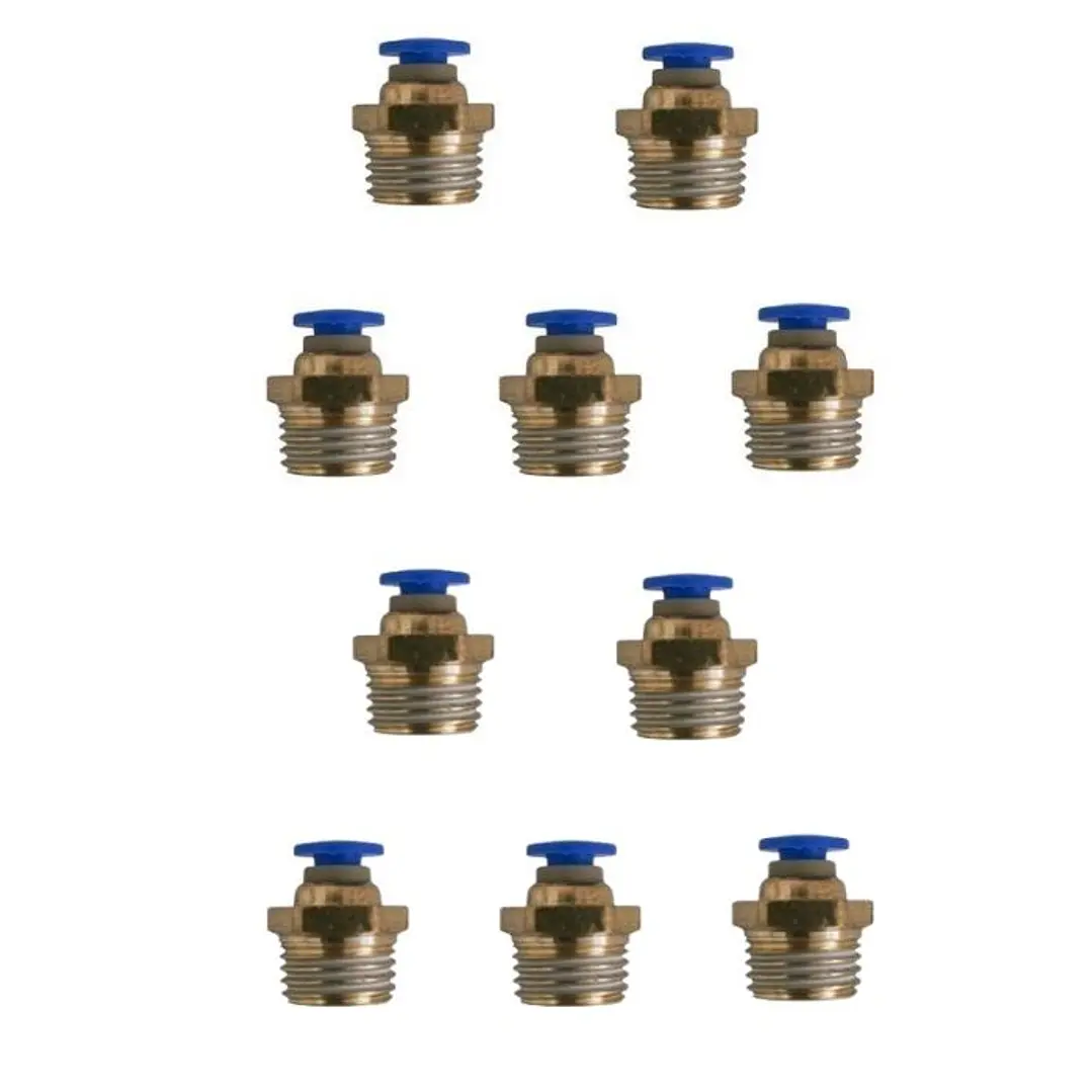 Conector Recto Hilo 1/4 X 4mm Neumático Pack 10 Unidades 1