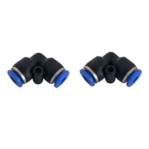 Conector Codo 4mm X 4mm, Pack 2 Unidades
