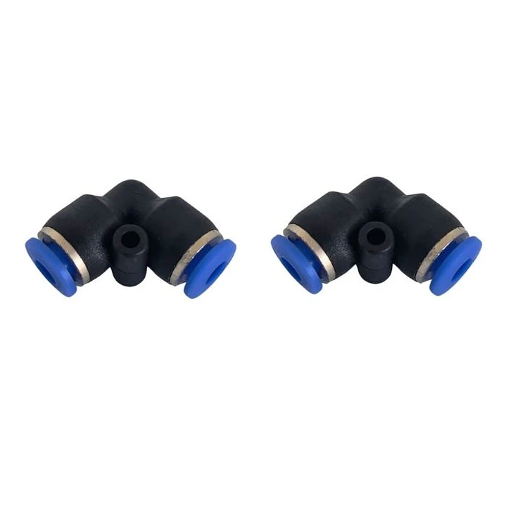 Conector Codo 4mm X 4mm, Pack 2 Unidades 1