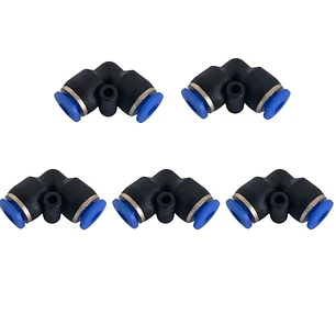 Conector Codo 4mm X 4mm, Pack 5 Unidades