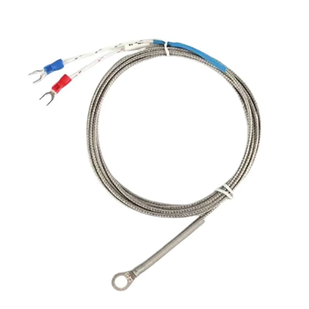 Sonda Termocupla Tipo K 0-400°c, Arandela 4mm, Cable 2mts 1
