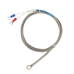 Sonda Termocupla Tipo K 0-400°c, Arandela 4mm, Cable 2mts