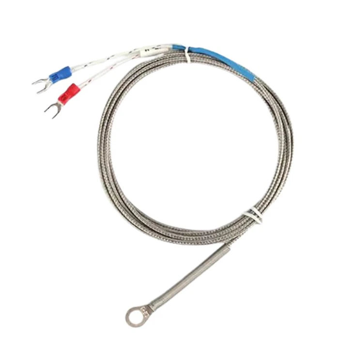 Sonda Termocupla Tipo K 0-400°c, Arandela 4mm, Cable 2mts 1