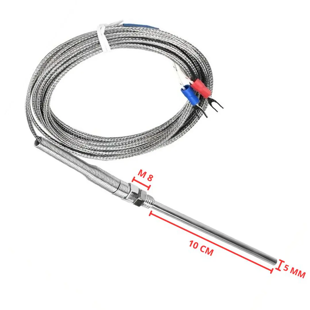 Sonda Termocupla Tipo K 0-400°c, Largo 10cm, Cable 5mts 3