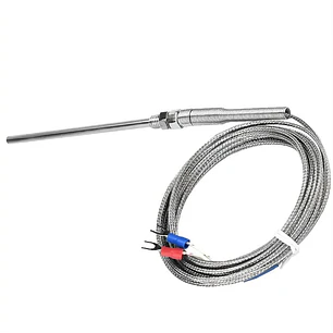 Sonda Termocupla Tipo K 0-400°c, Largo 10cm, Cable 5mts