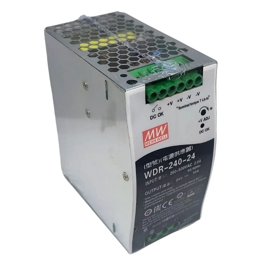 Fuente Poder Mean Well, Bifásica 380vac, 240w, 10a, Wdr-240 4