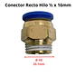 Conector Recto Hilo 1/2 X 16mm Neumático - Miniatura 3