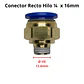Conector Recto Hilo 1/4 X 16mm Neumático - Miniatura 3