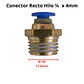 Conector Recto Hilo 1/4 X 4mm Neumático Pack 5 Unidades - Miniatura 5