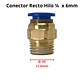 Conector Recto Hilo 1/4 X 6mm Neumático Pack 5 Unidades - Miniatura 4