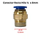 Conector Recto 1/4 X 8mm Neumático - Miniatura 4