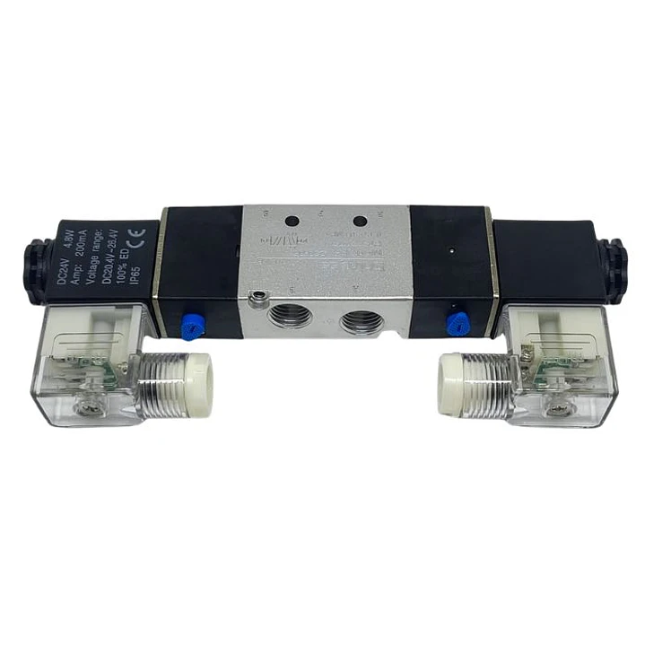 Electrovalvula 5/2 Doble Bobina 24vdc, Conexion 1/4 7