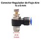 Conector Regulador De Flujo Aire Hilo De 1/8 X 6mm Neumático Pack 6 Unidades - Miniatura 3