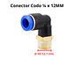 Conector Codo 1/4 X 12mm - Miniatura 4