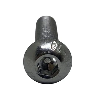 Perno Allen M5x16mm, Cabeza Botón, Inox 304, Pack 5 Unidades