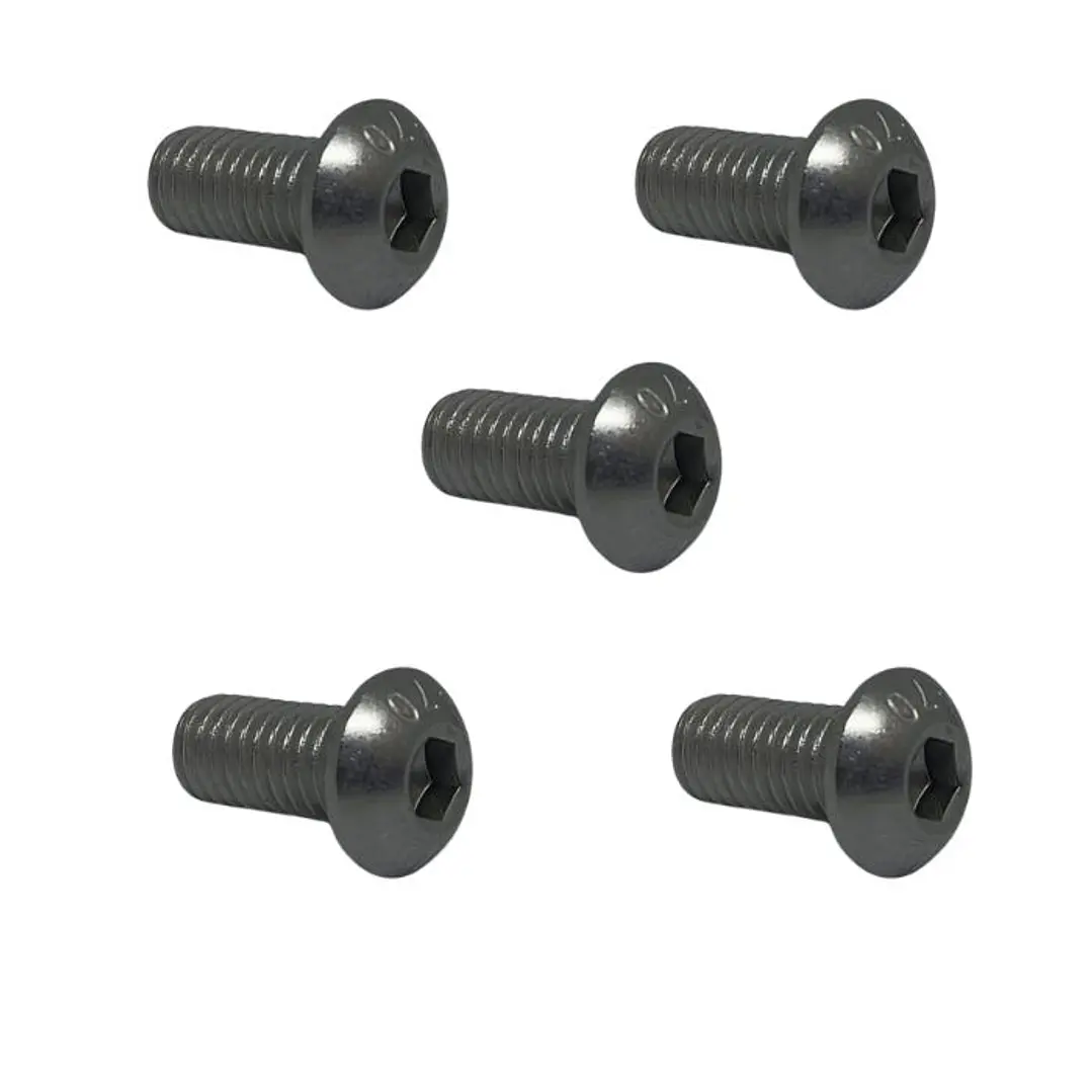 Perno Allen M4x10mm, Cabeza Botón, Inox 304, Pack 5 Unidades 1