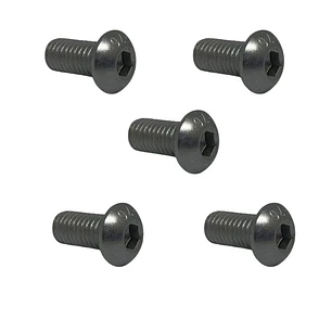Perno Allen M4x10mm, Cabeza Botón, Inox 304, Pack 5 Unidades