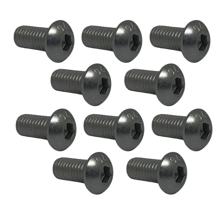 Perno Allen M4x10mm, Cabeza Botón, Inox 304, Pack 10 Unid. 1