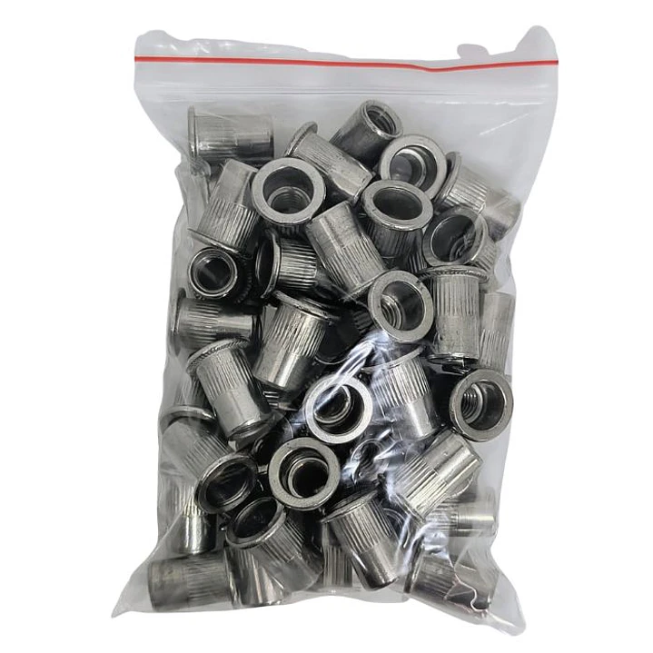Tuerca Remachable M8, Inox 304, Pack 50 Unidades 5