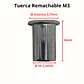 Tuerca Remachable M3, Inox 304, Pack 25 Unidades - Miniatura 4