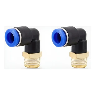Conector Codo 1/8 X 4mm, Pack 2 Unidades