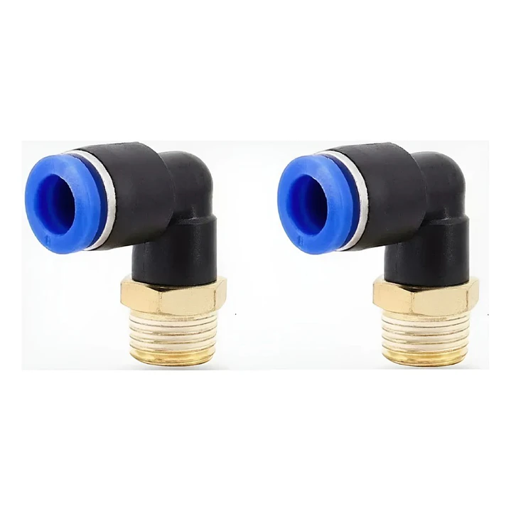 Conector Codo 1/8 X 4mm, Pack 2 Unidades 1