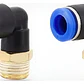 Conector Codo 1/8 X 4mm, Pack 2 Unidades - Miniatura 1