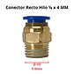Conector Recto Hilo 1/8 X 4mm Neumático Pack 5 Unidades - Miniatura 3