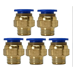 Conector Recto Hilo 1/8 X 4mm Neumático Pack 5 Unidades