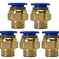 Conector Recto Hilo 1/8 X 4mm Neumático Pack 5 Unidades - Miniatura 2