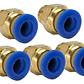 Conector Recto Hilo 1/8 X 4mm Neumático Pack 5 Unidades - Miniatura 1