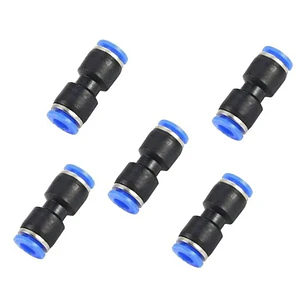 Conector Unión Recta Tubo 4mm Copla Recta Pack 5 Unidades