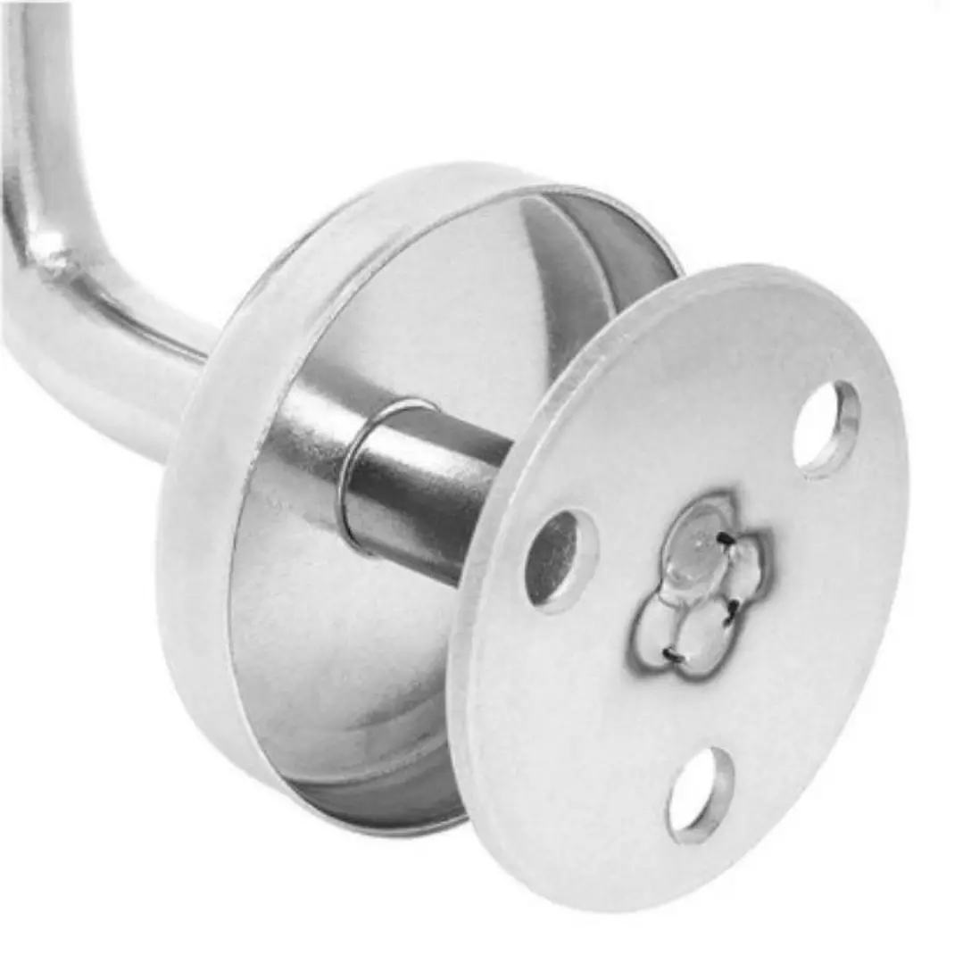 Soporte Escuadra Curvo Pasamanos Escalera Acero Inox 1 Unidad 6