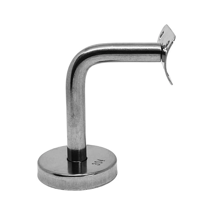 Soporte Escuadra Curvo Pasamanos Escalera Acero Inox 1 Unidad 5