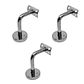 Soporte Escuadra Curvo Pasamanos Escalera Acero Inox 3 Unidades - Miniatura 1