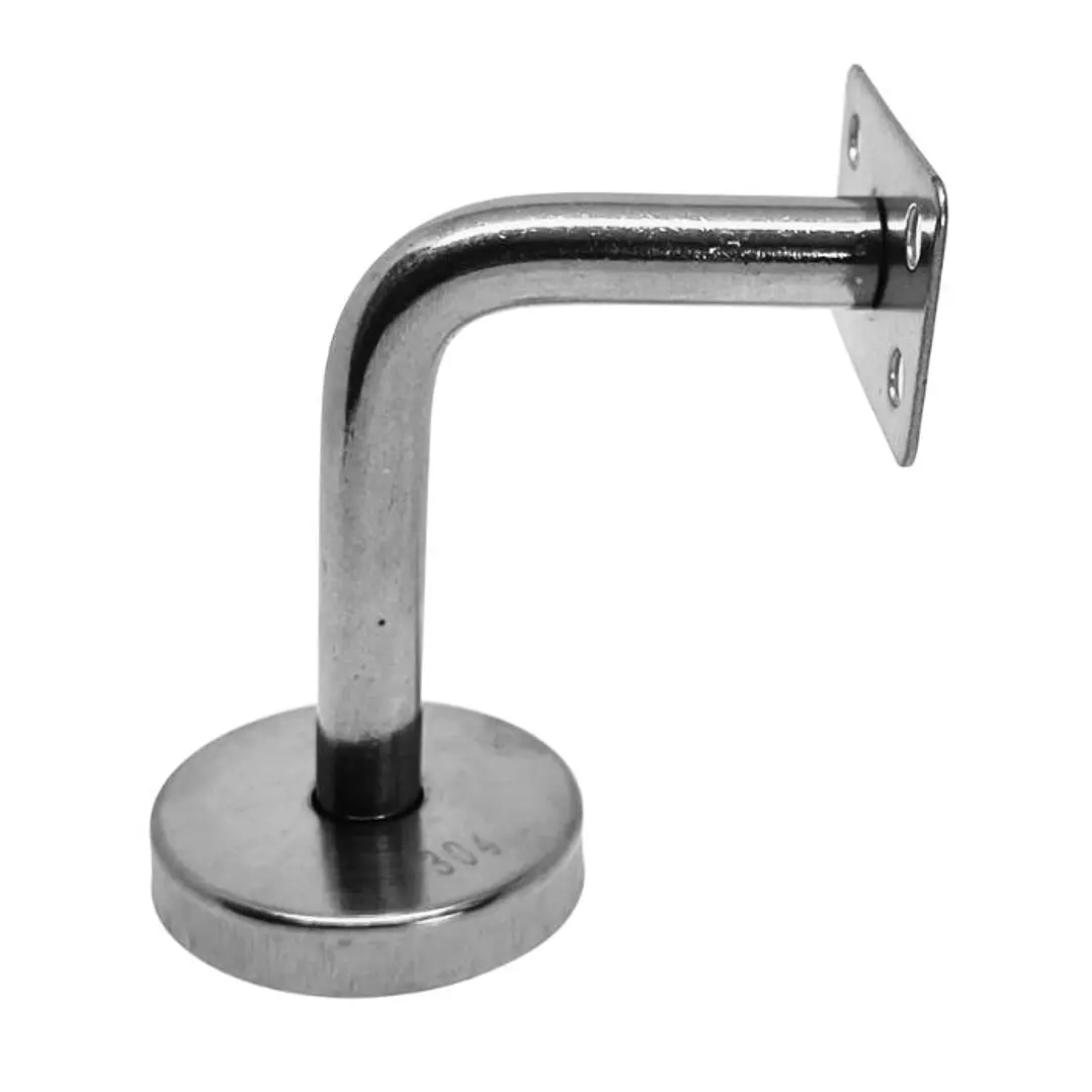 Soporte Escuadra Recto Pasamanos Escalera Acero Inox 1 Unidad 3