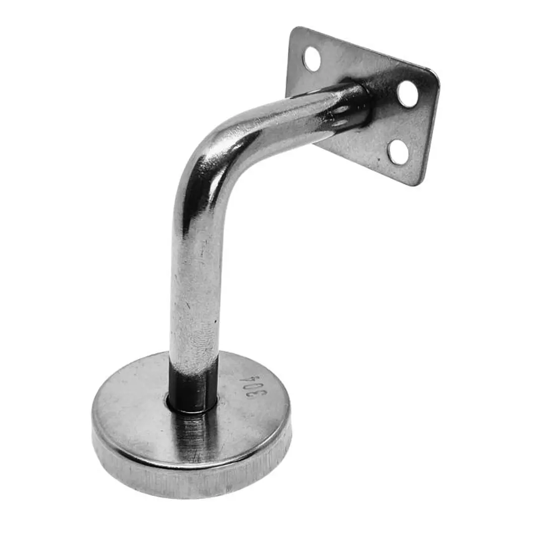 Soporte Escuadra Recto Pasamanos Escalera Acero Inox 1 Unidad 1