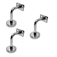 Soporte Escuadra Recto Pasamanos Escalera Acero Inox 3 Unidades - Miniatura 1