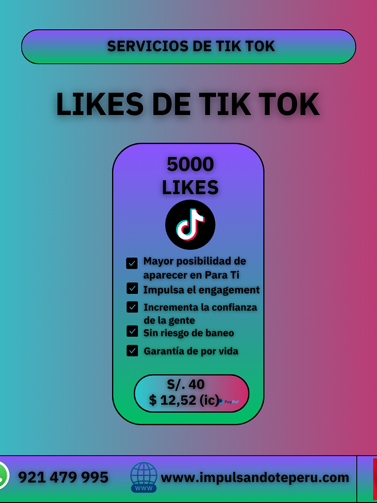 5000 LIKES DE TIK TOK 1