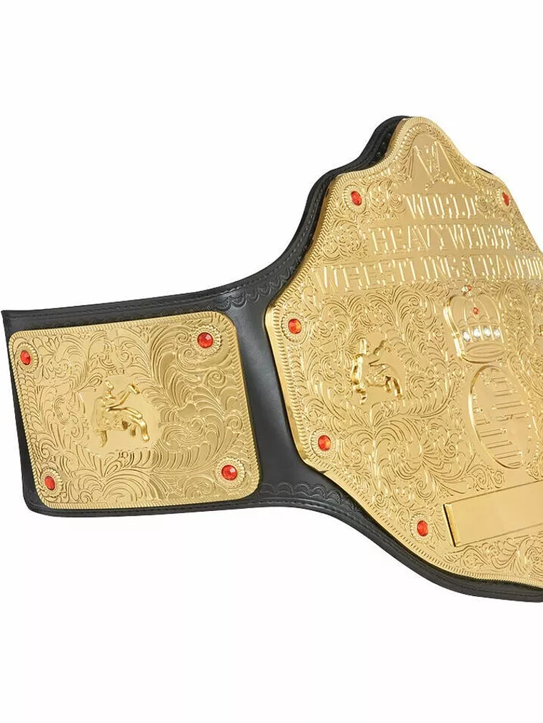 WWE WORLD HEAVYWEIGHT CHAMPIONSHIP CLASSIC BIG GOLD O2-14 - CINTURÓN DE LUCHA LIBRE 4
