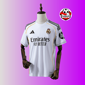Camiseta del Real Madrid local 25/26 versión fan