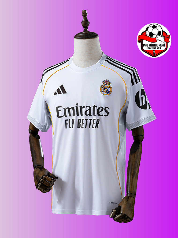 Camiseta del Real Madrid local 25/26 versión fan 1