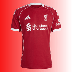 Camiseta local del Liverpool 25/26